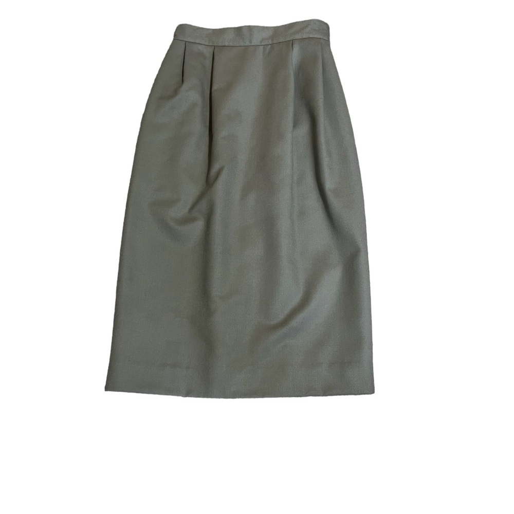Tahari Pure Wool Pencil Skirt Taupe Size 6